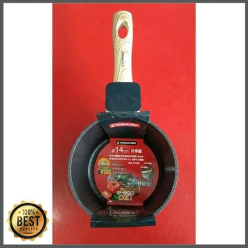 Yoshikawa 11 Inch Black Steel Fry Pan - Traditional Japanese Cookware With Removable Wood Handle