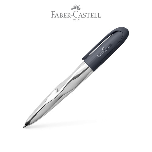 Gambar Faber-Castell Nice pen shiny chromed black-ballpoint pen dari Faber Castell Indonesia undefined Tokopedia