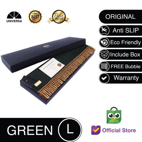 Foto Produk Sajadah Dewasa GREEN (L) - Sajadah Polos Bulu Kulit Rumbai UNIVERSA dari UNIVERSA Sajadah