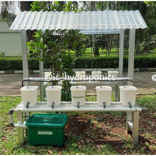 Jual Dutch Bucket Hidroponik 5 Lubang Rangka Baja Ringan Kota