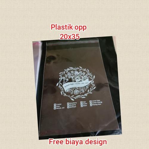 Sablon Opp Roti Jual sablon opp seal/plastik roti/plastik kue/30mic ukuran 20x35 isi100 ...