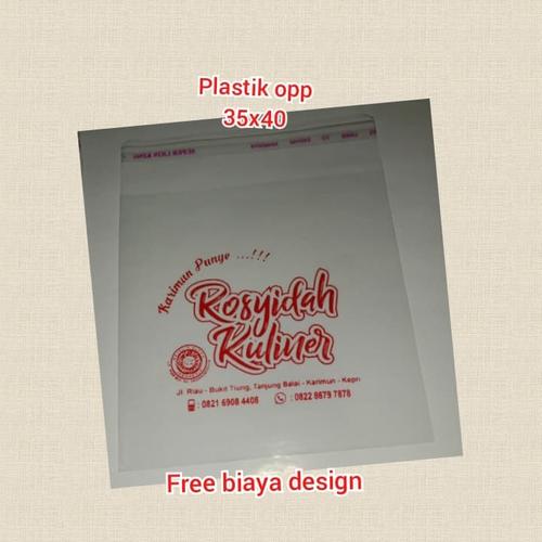 Sablon Opp Roti Jual sablon opp seal/plastik roti/plastik kue/30mic ukuran 35x40 isi100 ...