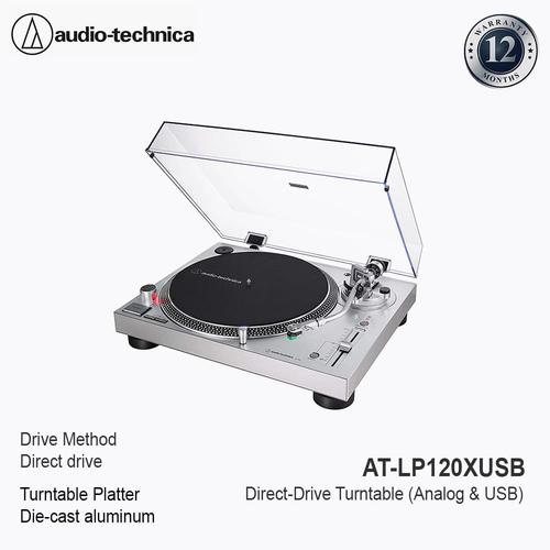 Promo Audio-Technica AT-LP120XUSB Direct-Drive Turntable (Analog &amp; USB ...
