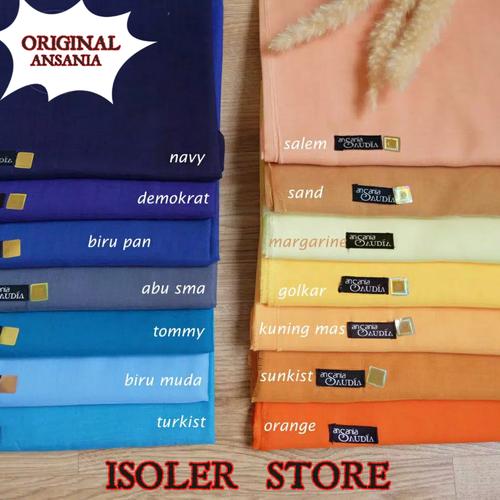 Foto Produk Ansania Segiempat Rawis Saudia Polos / Jilbab / Hijab / Krudung dari ISOLER STORE