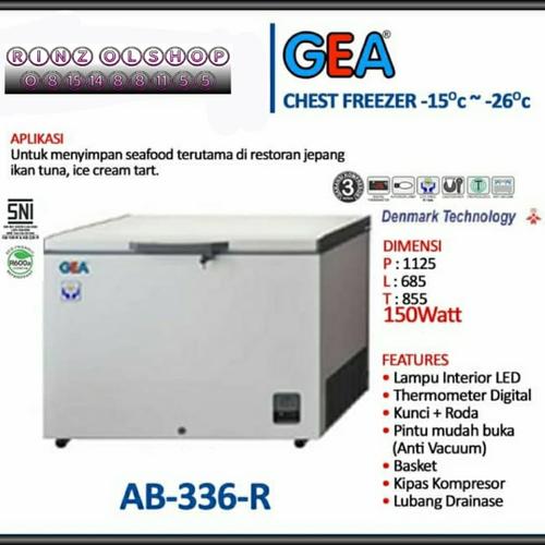 Foto Produk CHEST FREEZER GEA AB-336 R LEMARI PEMBEKU 330 LITER dari rinz olshop