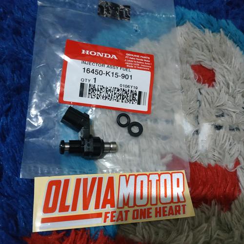 Foto Produk injector honda cb150 r lama 6 hole original 16450-K15-901 dari olivia_motor
