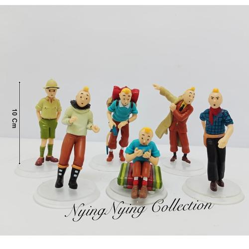 Gambar Action Figure/PAJANGAN THE ADVENTURE OF TINTIN ISI 6 LOOSE dari NyingNying Collection undefined Tokopedia
