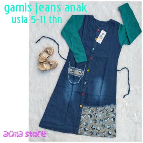 Foto Produk gamis jeans anak - Size M dari widy aqila store