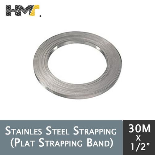 Promo Plat Strapping Band Steel Strapping 5/8 Inch x 30 Meter