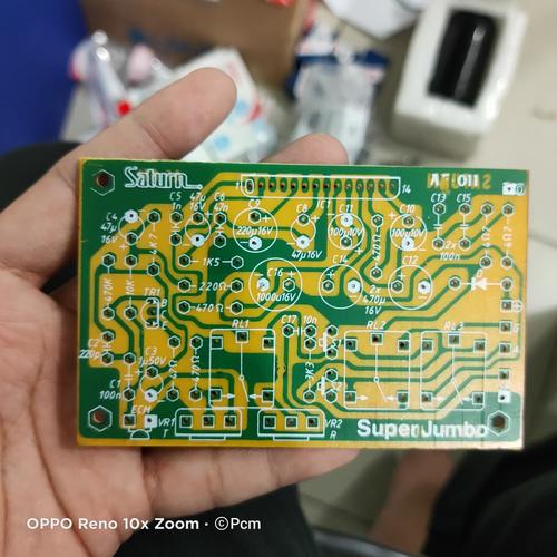 Jual pcb kit super jumbo intercom pcb plus komponen belom disolder