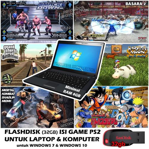 Jual Untuk LAPTOP dan PC - Flashdisk isi GAME PS2 Flashdisk 32gb PS2 ...