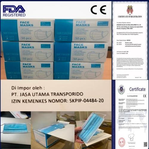 Foto Produk Masker Disposable protective mask 3 ply China seperti masker sensi 3M dari Coolpad Health