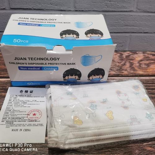 Foto Produk masker anak 3 ply isi 50 pcs - kelinci dari Koreanholicshop