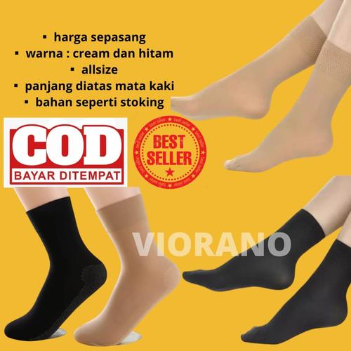 Foto Produk KAOS KAKI WANITA WARNA KULIT DIATAS MATA KAKI - Hitam dari VIORANO SHOP