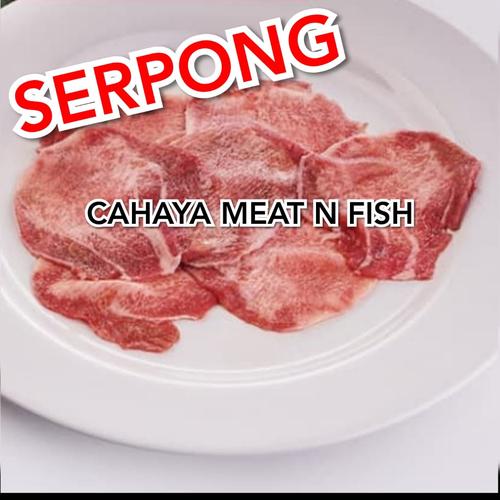 Foto Produk Lidah sapi slice / Ox Beef AUS tongue for Gyutan 250gr dari CAHAYA Meat n Fish