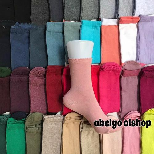 Foto Produk kaos Kaki panjang wanita/kaos kaki polos warna panjang dari abelgo olshop
