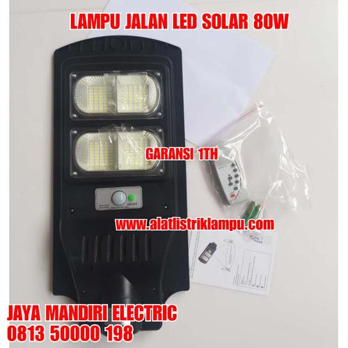 Jual LAMPU JALAN LED SOLAR 80 WATT PJU TENAGA SURYA Panel 80WATT 80W ...
