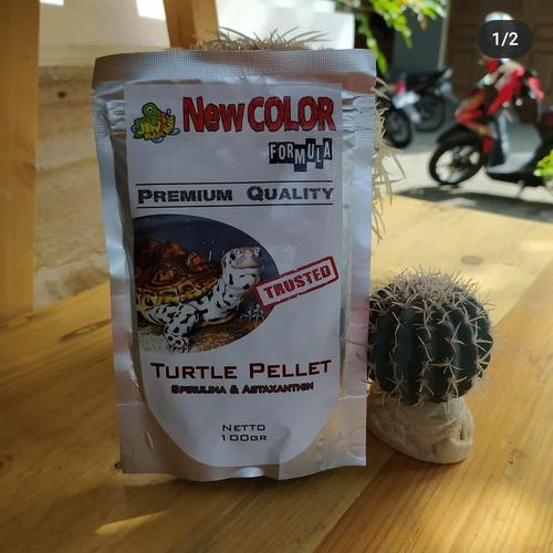 Gambar Promooo JKK COLOR FORMULA 100gr PELET / MAKANAN KURA2 AIR TURTLE dari alibababandung undefined Tokopedia