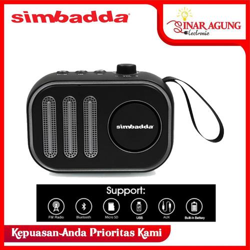Foto Produk Simbadda Portable Bluetooth Speaker CST 330N Black Revolution dari sinar agung electronic