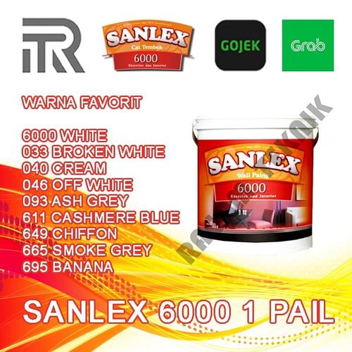 Jual Cat Tembok Sanlex 6000 25kg Pail Exterior Interior Kota Bandung Ragam Teknik 