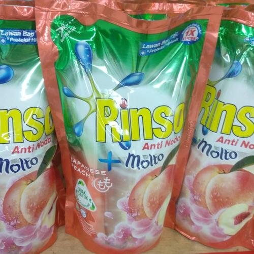 Foto Produk Rinso Anti Noda + Molto Deterjen Cair Japanese Peach 750ml dari cubeecubee