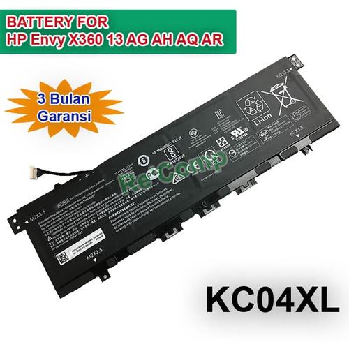 WLTree 53.2Wh KC04XL Batteria per HP Envy X360 13-AG 13z-AG 13M-AG 13-AR 13-AH 13-AQ 13T-AQ 13M-AQ 13-AH0051WM 13-AR0501SA 13-AQ1029TX HSTNN-IB8K L08496-855 L08544-2B1 L08544-1C1 TPN-W136 Battery