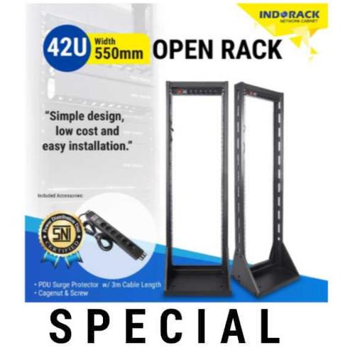 Jual Open Rack INDORACK OR42 - 42U Open Rack 19