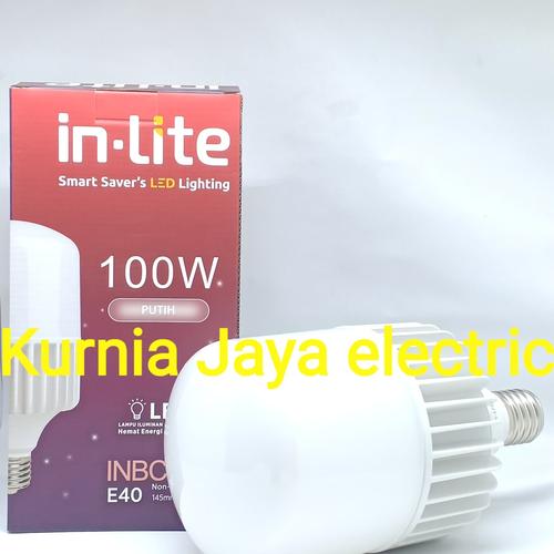 Foto Produk Lampu LED Inlite Bulb Tabung Kapsul 100W White / Putih E40 220V 6500K dari Kurnia Jaya Electric