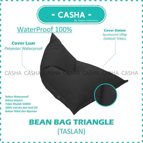 Jual BEAN BAG TRIANGLE plus isi MURAH BEANBAG WATERPROOF DEWASA