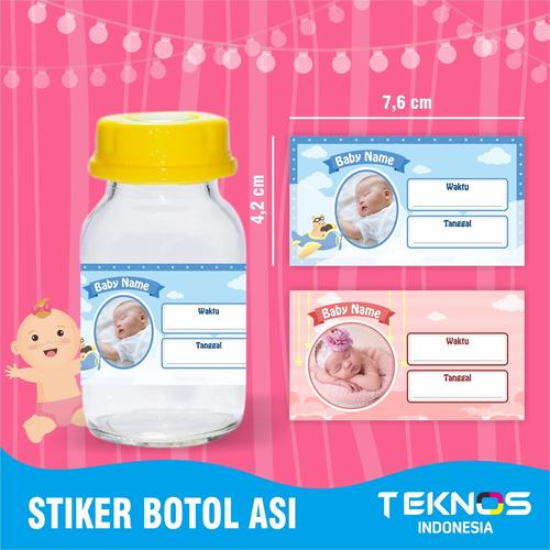 Jual STIKER STICKER LABEL BOTOL SUSU ASI BAYI WATERPROOF - HVS, 7x4 cm ...