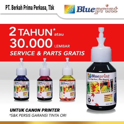 Jual Tinta Canon BLUEPRINT Refill For Printer Canon IP2770, MG2570 100 ml Hitam Jakarta