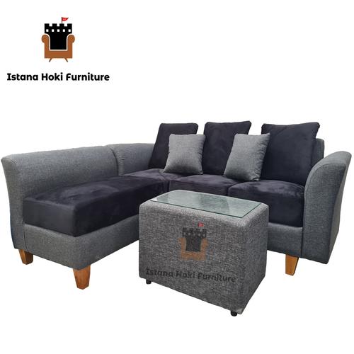 Jual FREE OGKIR !! SOFA L MINIMALIS DENGAN BUSA REBOUNDED !! BERGARANSI ...