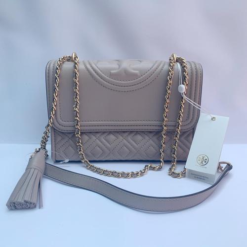 Foto Produk Ready TB Fleming Small Convertible Shoulder Bag Light Taupe dari ferliarj16