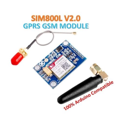 2 Modules GSM/GPRS SIM800L V2.0 - Quad-Band 850/900/1800/1900MHz