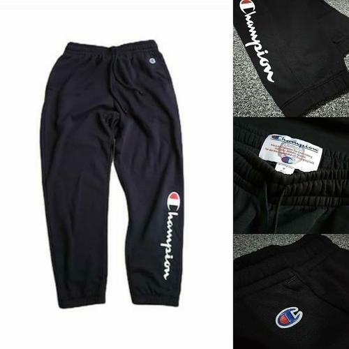 Celana Jogger Champion Script Black 