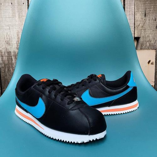 nike cortez basic leather black