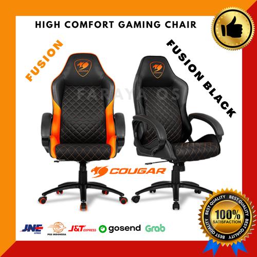 Jual Cougar Fusion Gaming Chair Hitam Kota Surabaya Faraya