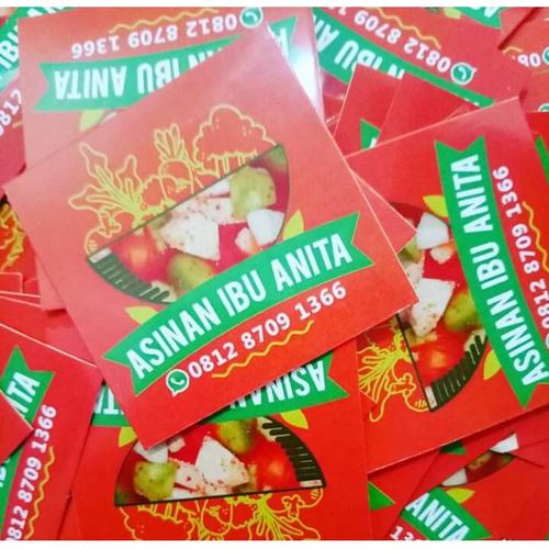 Jual Cetak Sticker Label kemasan produk custom - 10x4, persegi - Kota ...