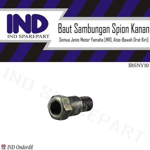 Foto Produk MC Baut Sambungan-Peninggi Spion Kanan Ulir-Drat Kiri-M10 Motor Yamaha dari Maca Hot