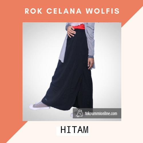 Gambar Rok Celana muslimah bahan Wolfis - Hitam, XL dari Ummistorenew undefined Tokopedia