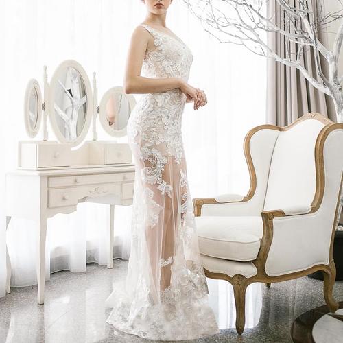 Jual PREWED WEDDING DRESS See-through 