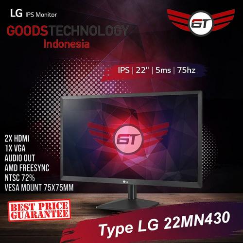 Jual Monitor LED LG 22MN430 IPS HDMI FHD 75Hz 5ms 22MN430M-B