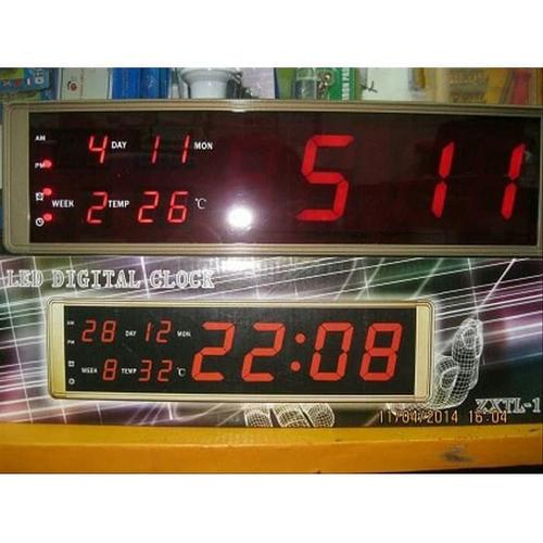 Jual Jam LED Digital Digital Clock LED Merah ZXTL13 L panjang 38cm