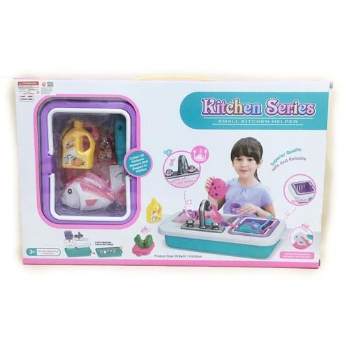 Foto Produk Mainan Anak - Kitchen Series Set Sink Cuci Piring Masak Masakan Ikan dari Danzel Corner