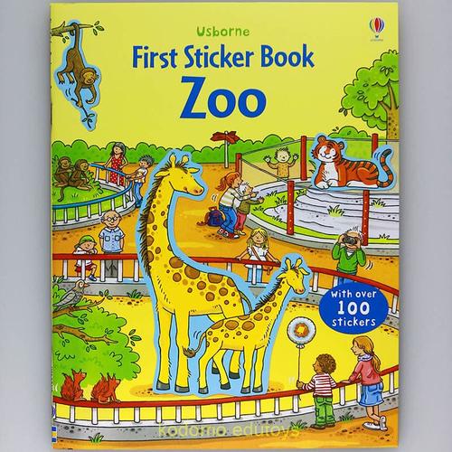Foto Produk Usborne First Sticker Book - Zoo, Buku Aktifitas Anak Import dari Kodomo Edutoys