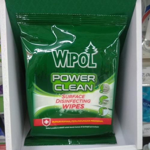 Foto Produk Wipol Power Clean Surface Disinfecting Wipes 10's dari cubeecubee