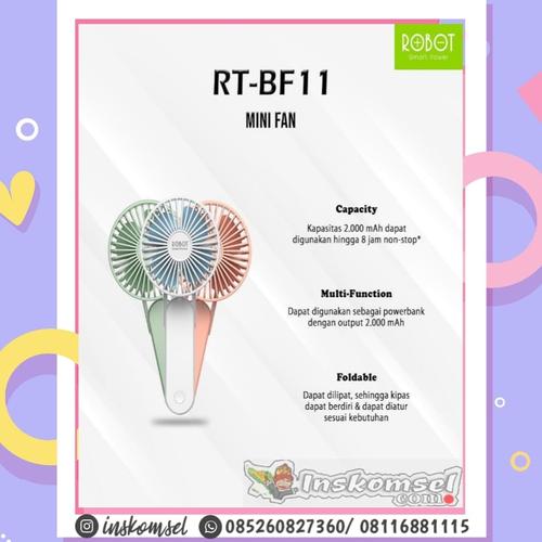 Gambar Kipas Angin Mini Portabel Robot RT-BF11 2000Mah dari inskomsel gadget store Banda Aceh Tokopedia