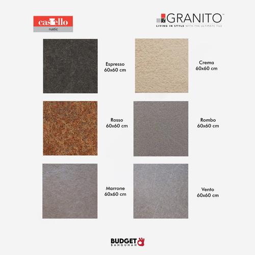 Jual Lantai Granit Granito Castello Rustic 60x60 Cm 60x60 Cm Thumbnail Jakarta Pusat Budget Bangunan 