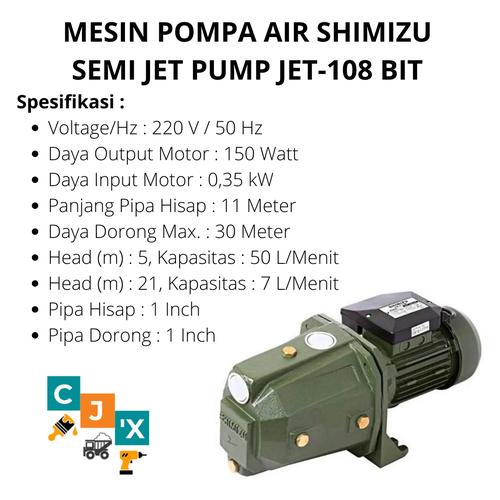 Jual Mesin Pompa Air Semi Jet Pump 