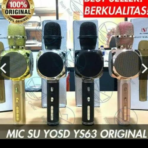 Foto Produk Microphone bluetooth karaoke yosu ys63 ORIGINAL 100%/MIC KARAO dari maju jaya d